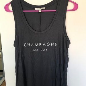 Express “champagne all day” tank